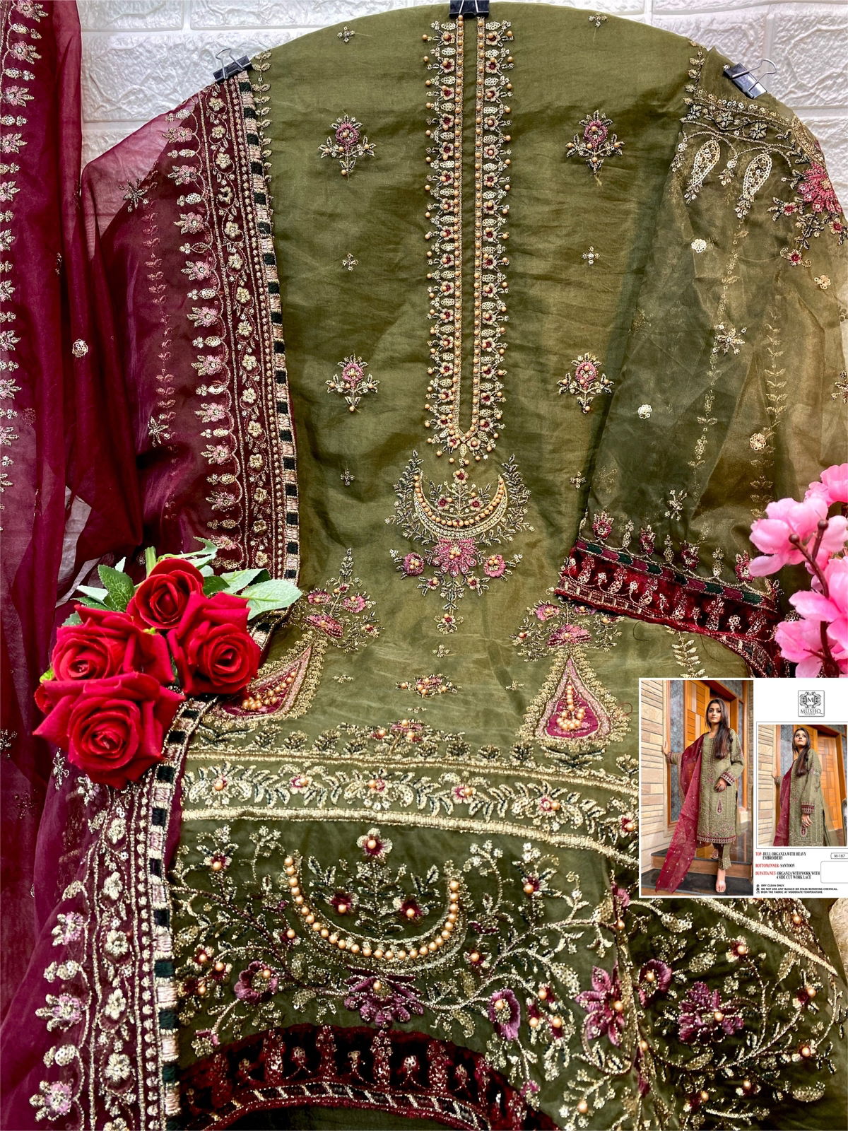 Mushq 187 Fancy Festive Wear Wholesale Pakistani Salwar Suits